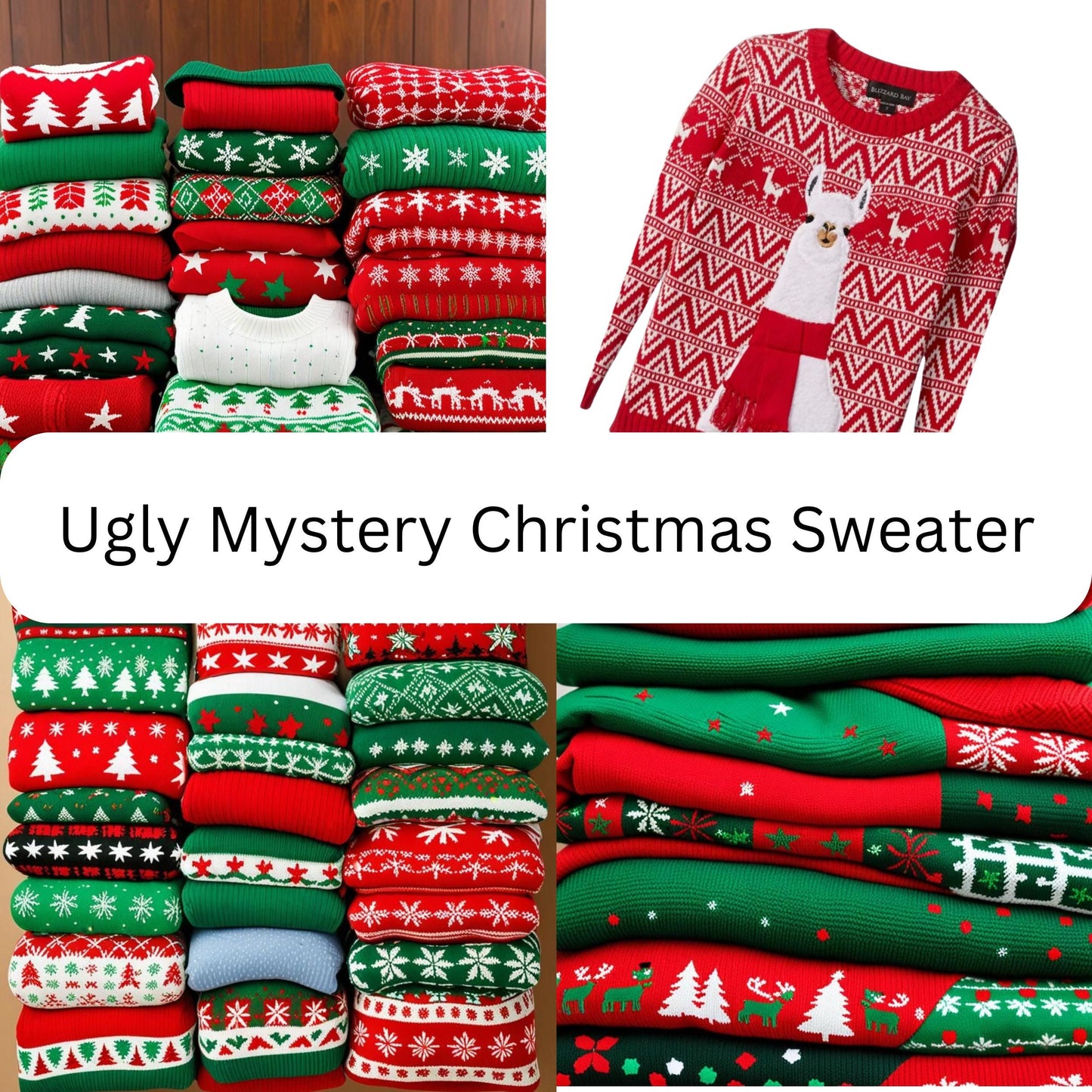 Ugly Christmas Sweater | Thrifted and Vintage Clothing, Mystery Box | Mystery Gift