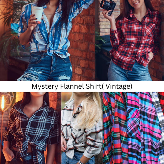 Vintage Thrifted Flannel Shirt | Custom Flannels | Men's & Women's Oversized Fall Fashion