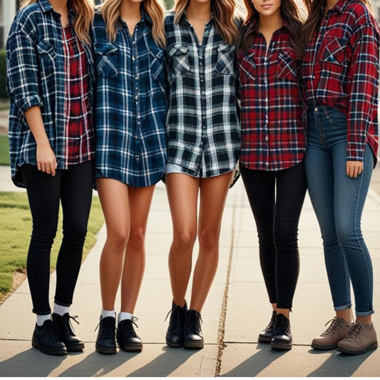 Women's Fall Flannel, Long sleeve,  Mystery Flannel,  Mystery Flannel For women,